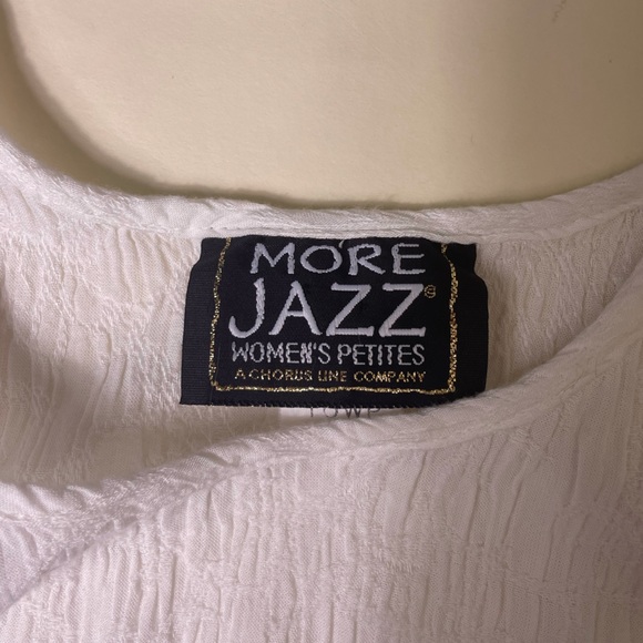 Vintage 90s More Jazz white floral embroidered plus size midi sun dress Size 16 - Picture 10 of 13